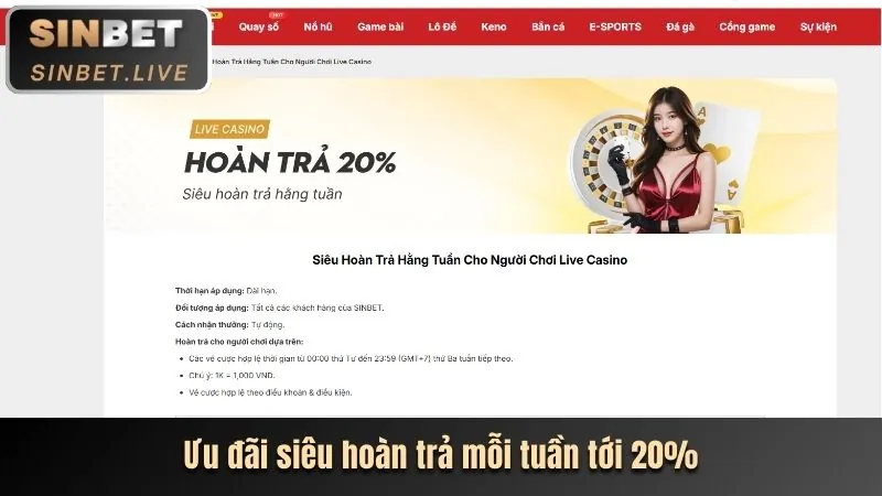Hoàn trả không giới hạn cho thành viên VIP Jun882